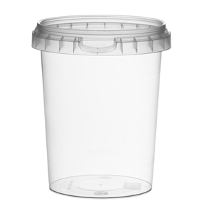 Afbeelding van TP Plastic pot rond 520ml met veiligheidssluiting inclusief deksel